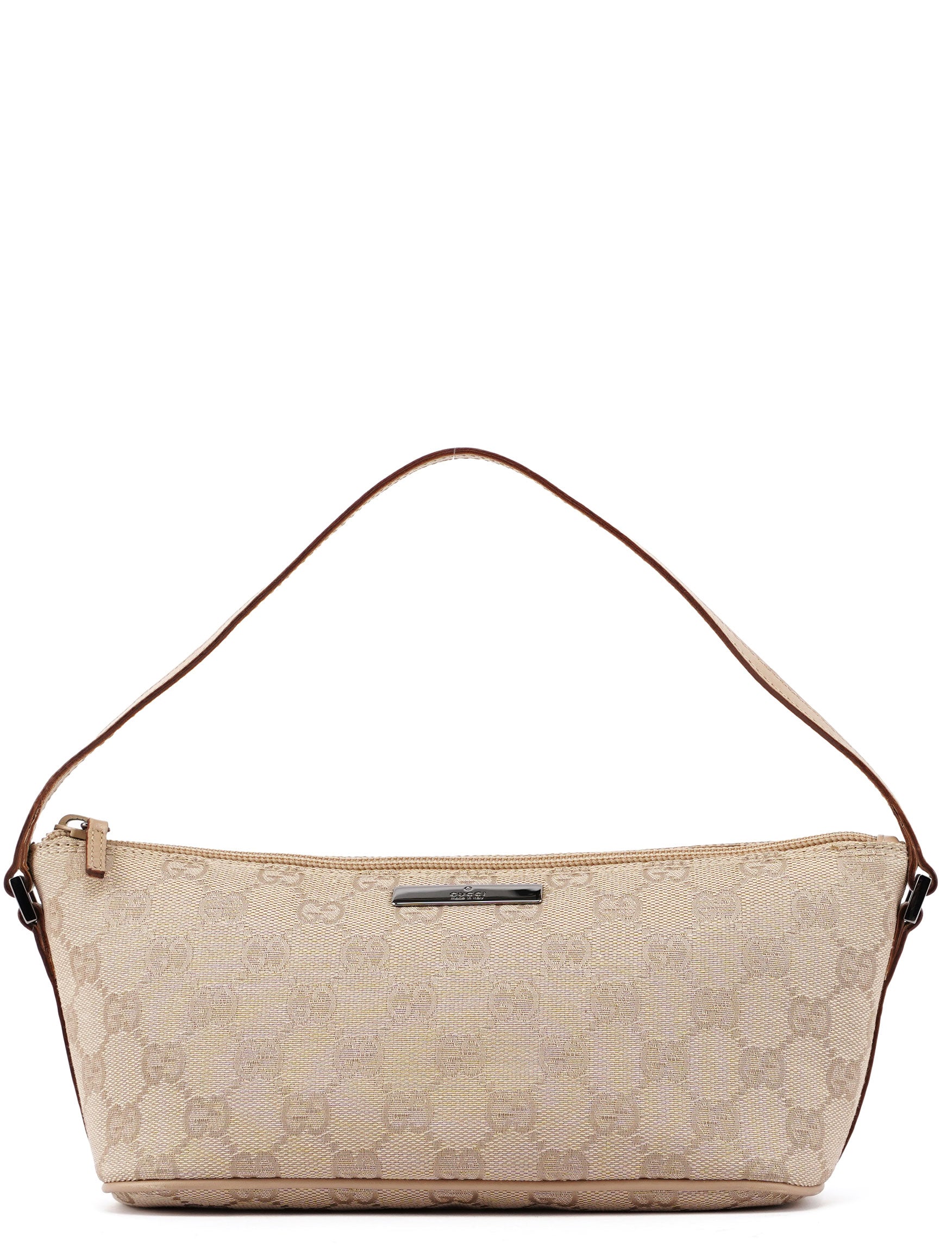 Gucci 07198 Beige GG Boat Pochette