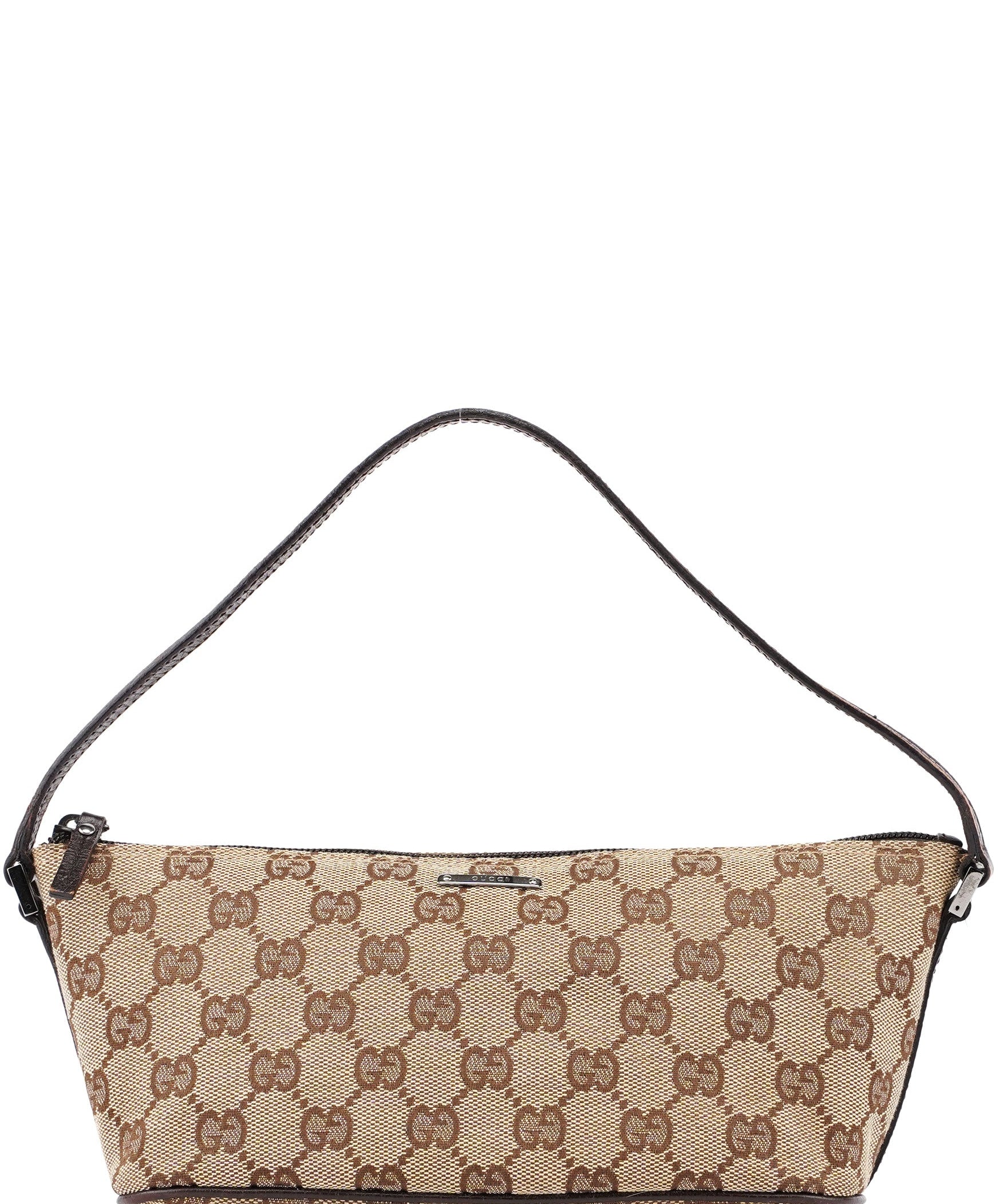Gucci 07198 Beige GG Boat Pochette
