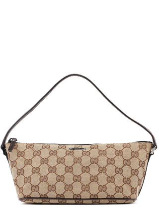 Gucci 07198 Beige GG Boat Pochette