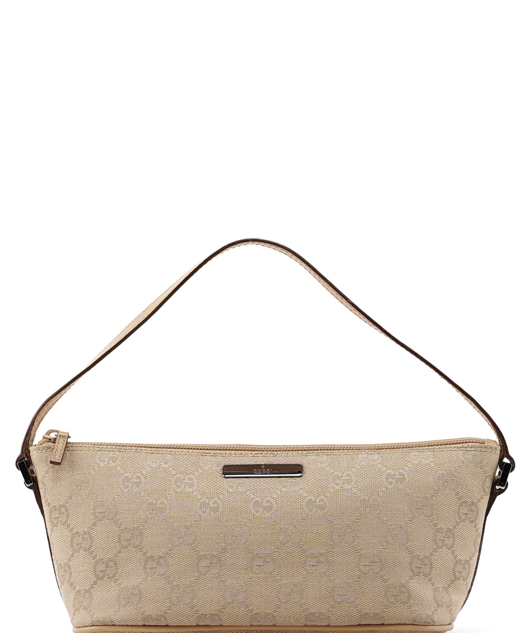 Gucci 07198 Beige GG Boat Pochette