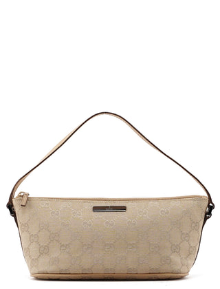 Gucci 07198 Beige GG Boat Pochette