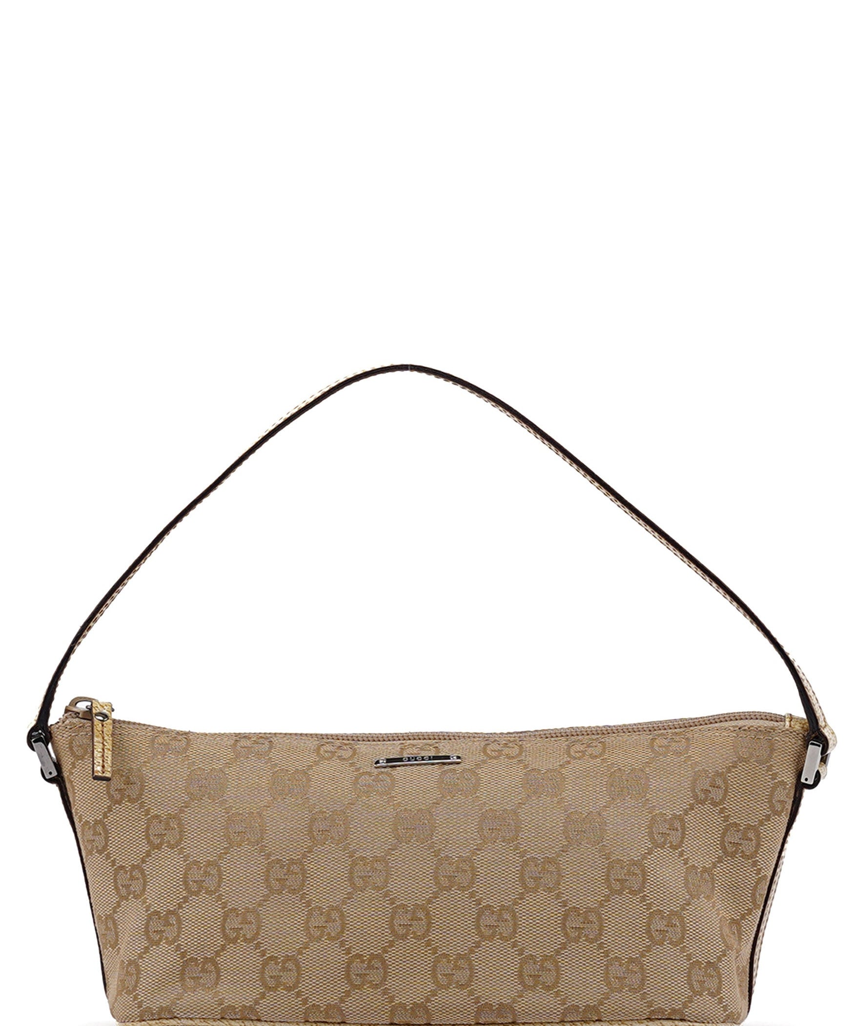 Gucci 07198 Beige GG Boat Pochette