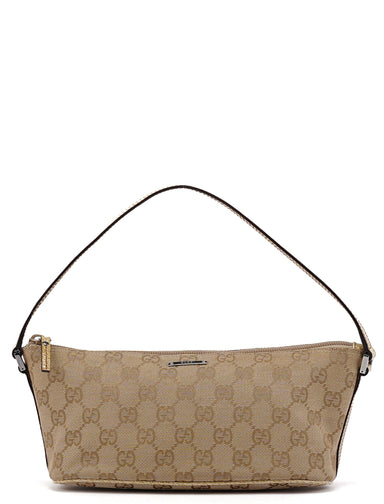 Gucci 07198 Beige GG Boat Pochette