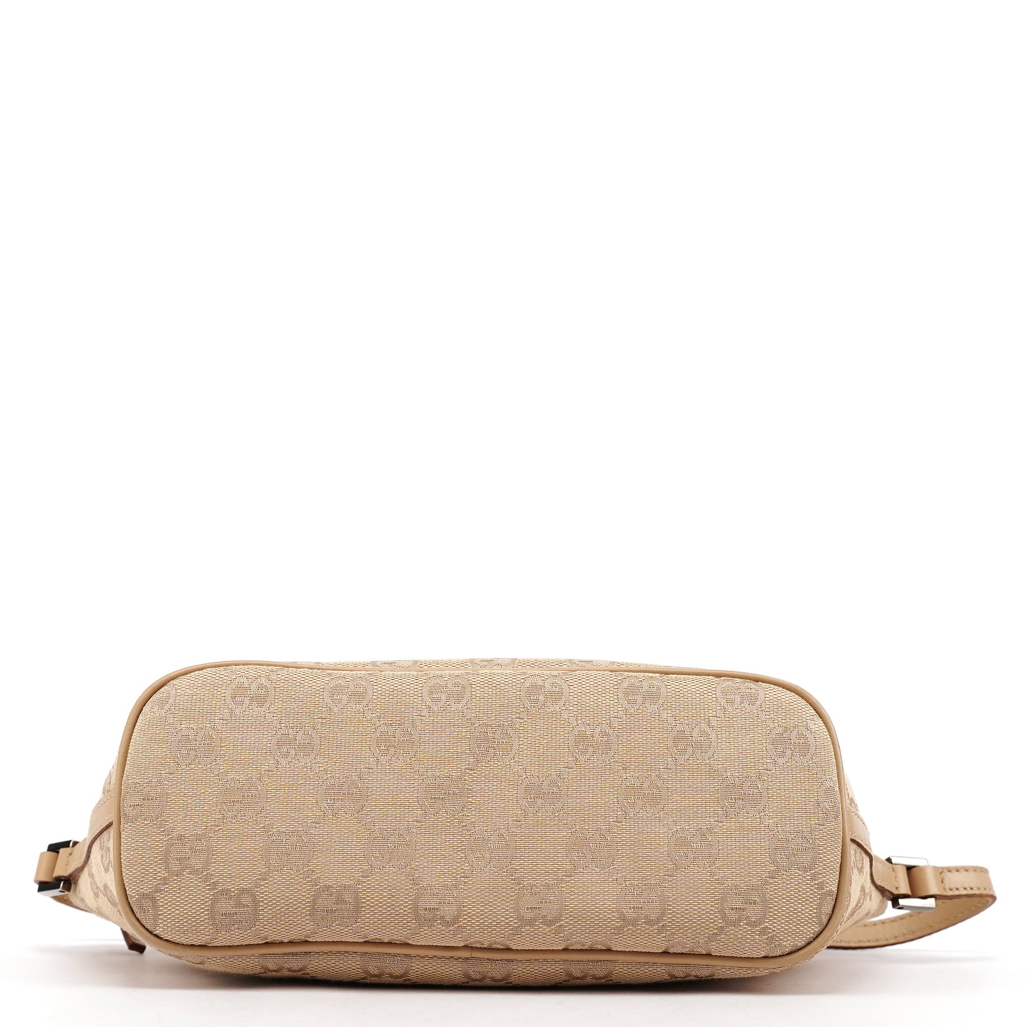 Gucci 07198 Beige GG Canvas Boat Pochette