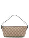 Gucci 07198 Beige Green GG Boat Pochette