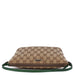 Gucci 07198 Beige Green GG Boat Pochette