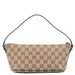 Gucci 07198 Beige Green GG Boat Pochette