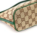 Gucci 07198 Beige Green GG Boat Pochette