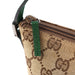 Gucci 07198 Beige Green GG Boat Pochette