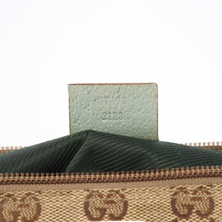 Gucci 07198 Beige Light Blue GG Boat Pochette
