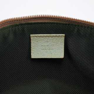 Gucci 07198 Beige Light Blue GG Boat Pochette