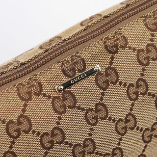 Gucci 07198 Beige Light Blue GG Boat Pochette