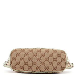 Gucci 07198 Beige Light Blue GG Boat Pochette