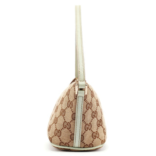 Gucci 07198 Beige Light Blue GG Boat Pochette
