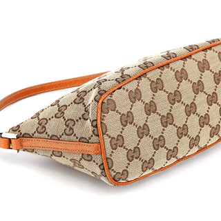 Gucci 07198 Beige Light Brown GG Boat Pochette