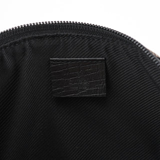 Gucci 07198 Beige Matte Black GG Boat Pochette