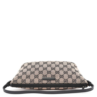 Gucci 07198 Beige Matte Black GG Boat Pochette