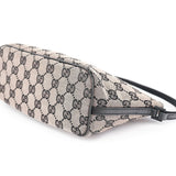 Gucci 07198 Beige Matte Black GG Boat Pochette