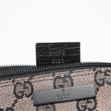 Gucci 07198 Beige Matte Black GG Boat Pochette