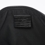 Gucci 07198 Beige Matte Black GG Boat Pochette