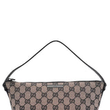 Gucci 07198 Beige Matte Black GG Boat Pochette