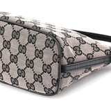 Gucci 07198 Beige Matte Black GG Boat Pochette