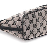 Gucci 07198 Beige Matte Black GG Boat Pochette