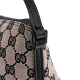 Gucci 07198 Beige Matte Black GG Boat Pochette