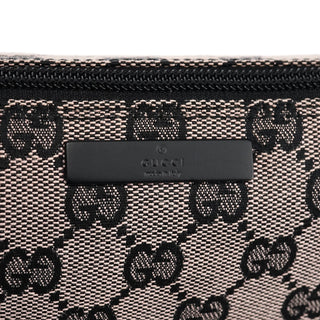 Gucci 07198 Beige Matte Black GG Boat Pochette