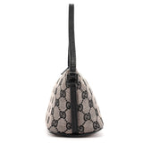 Gucci 07198 Beige Matte Black GG Boat Pochette