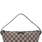 Gucci 07198 Beige Matte Black GG Boat Pochette