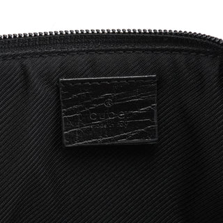 Gucci 07198 Beige Matte Black GG Boat Pochette