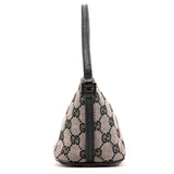 Gucci 07198 Beige Matte Black GG Boat Pochette