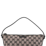 Gucci 07198 Beige Matte Black GG Boat Pochette