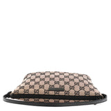Gucci 07198 Beige Matte Black GG Boat Pochette