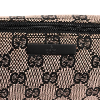 Gucci 07198 Beige Matte Black GG Boat Pochette