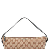 Gucci 07198 Beige Navy GG Boat Pochette