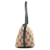 Gucci 07198 Beige Navy GG Boat Pochette