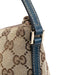 Gucci 07198 Beige Navy GG Boat Pochette