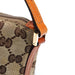 Gucci 07198 Beige Orange GG Boat Pochette