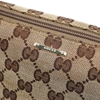 Gucci 07198 Beige Orange GG Boat Pochette