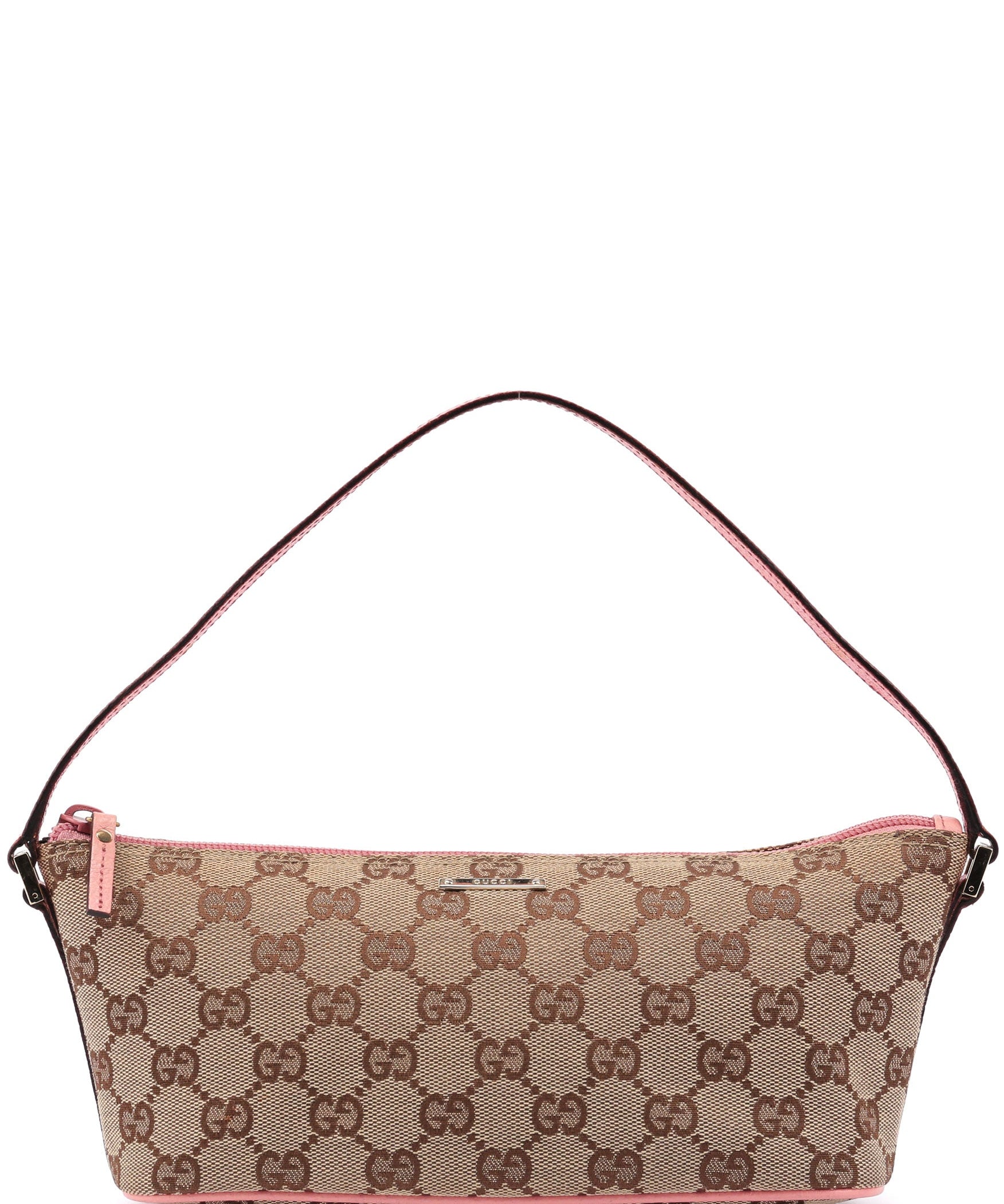 Gucci 07198 GG Boat Pochette in Beige und Rosa