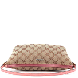 Gucci 07198 Beige Pink GG Boat Pochette