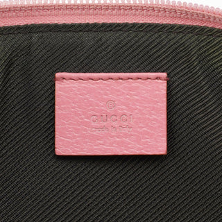 Gucci 07198 Beige Pink GG Boat Pochette