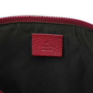 Gucci 07198 Beige Red GG Boat Pochette