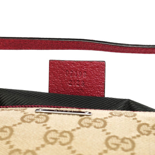 Gucci 07198 Beige Red GG Boat Pochette