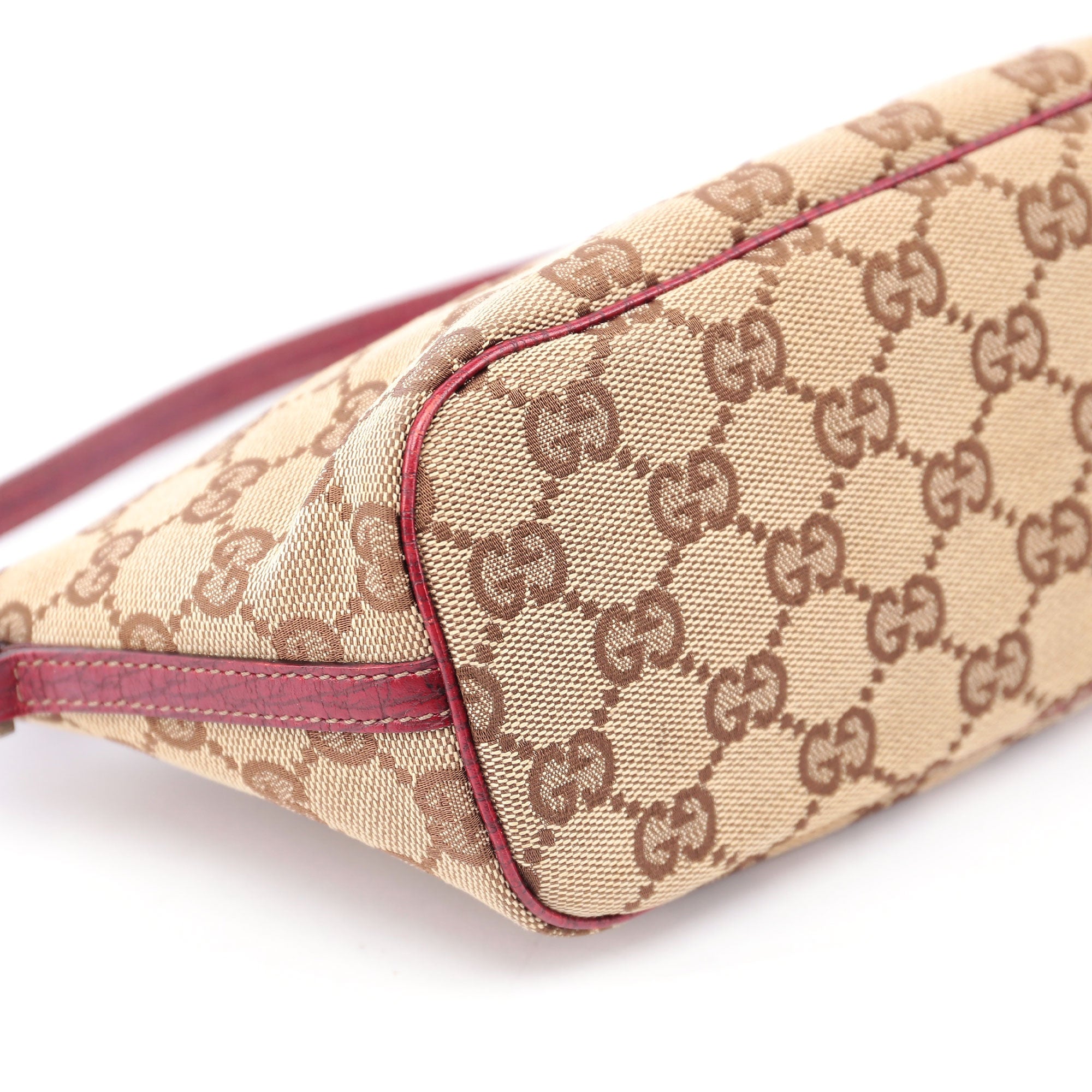 Gucci 07198 GG Boat Pochette in Beige und Rot