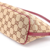 Gucci 07198 GG Boat Pochette in Beige und Rot