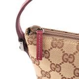 Gucci 07198 GG Boat Pochette in Beige und Rot