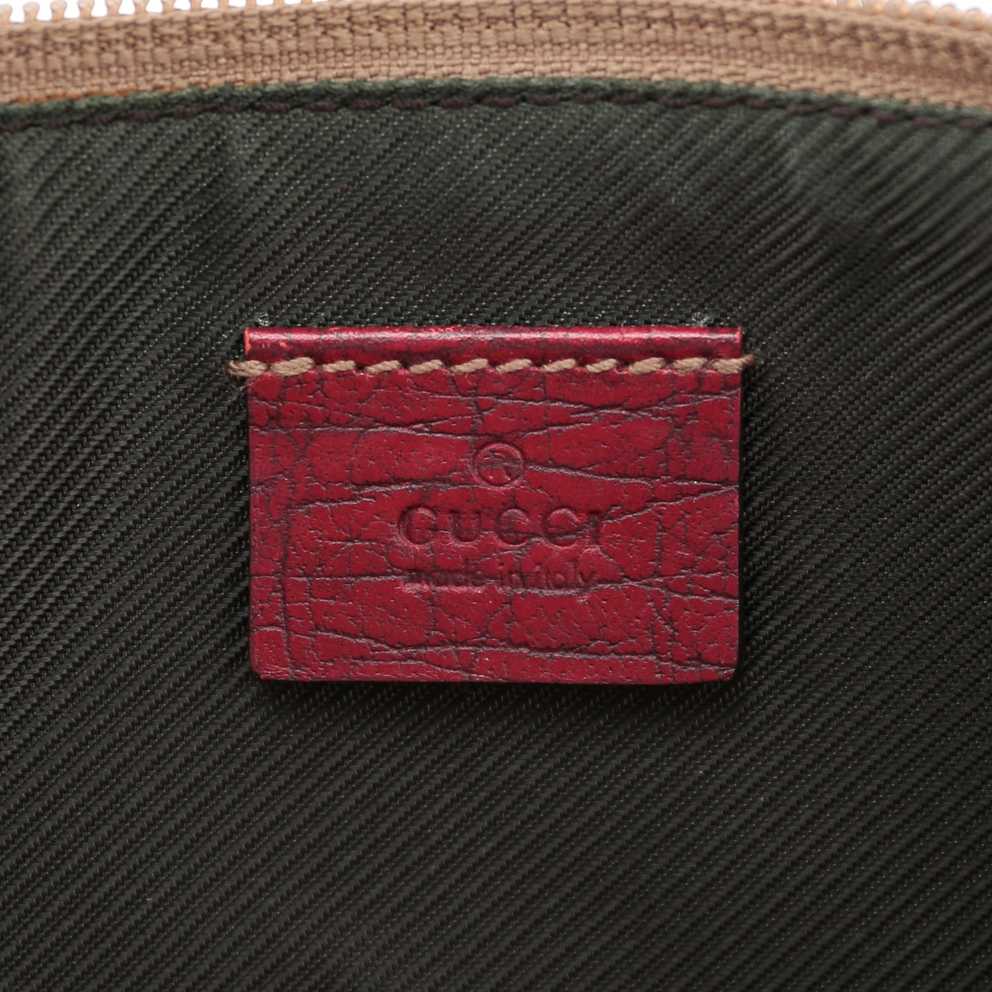 Gucci 07198 GG Boat Pochette in Beige und Rot